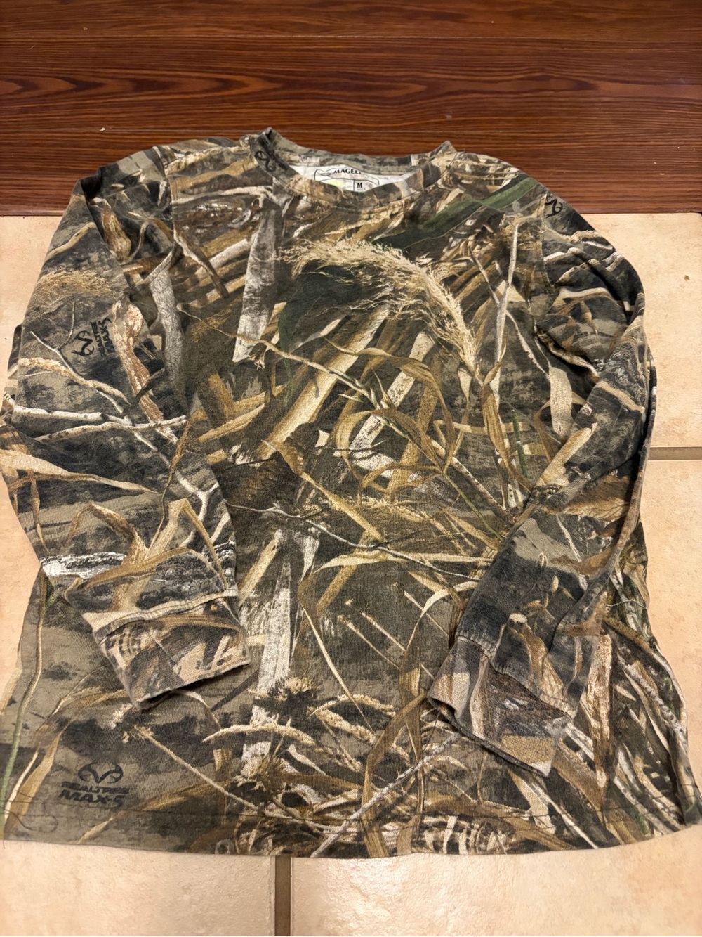 Kids youth real tree Magellan Camo Long-Sleeve Shirt - Green/Brown